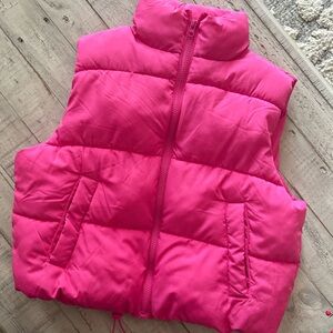 No Boundaries Hot Pink Puffer Vest